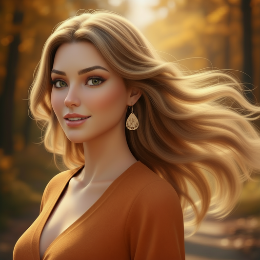 Laser Handcrafted Wooden "Hello Fall" Earrings