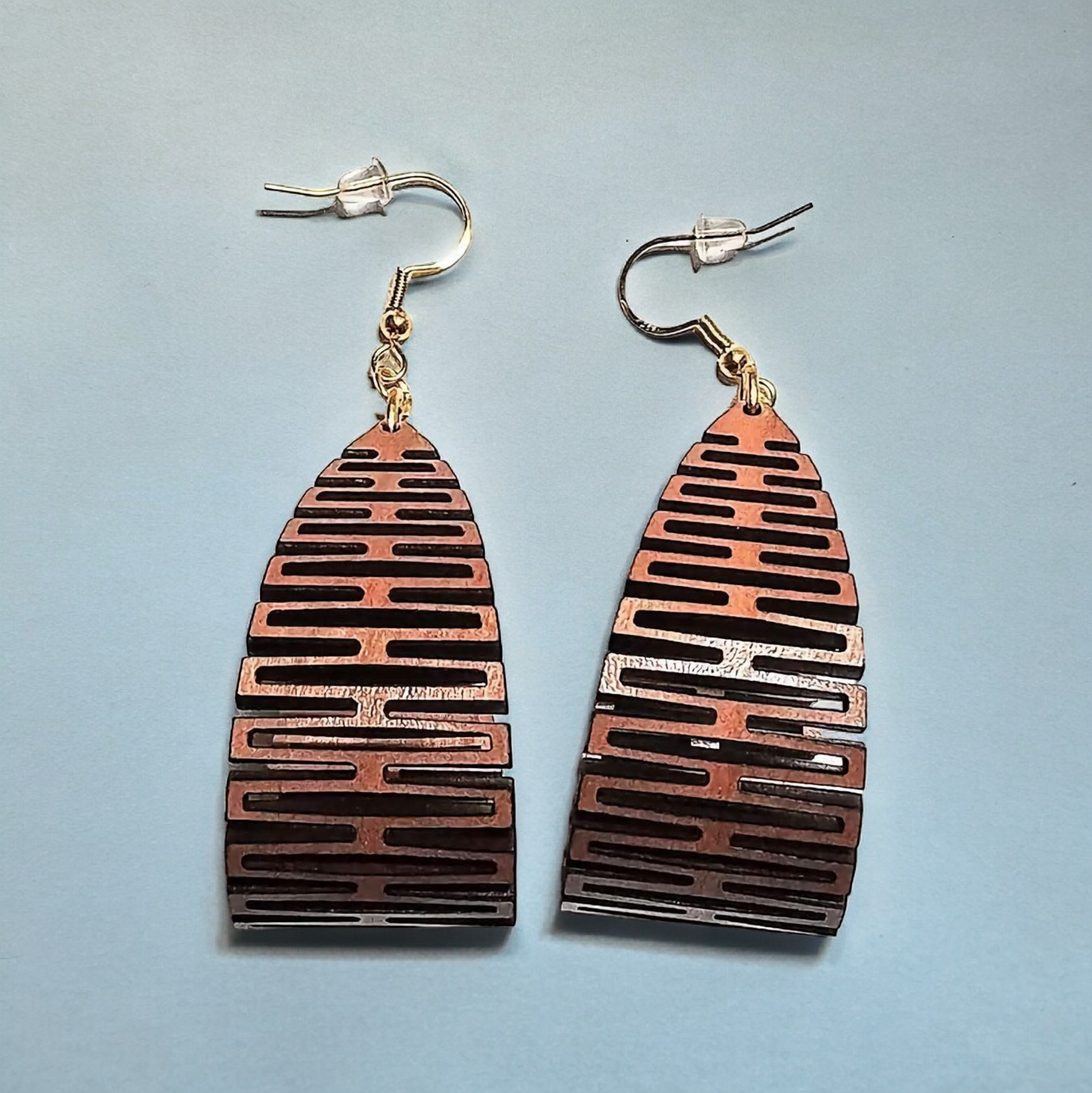Living Edge Lasered Wooden Earrings