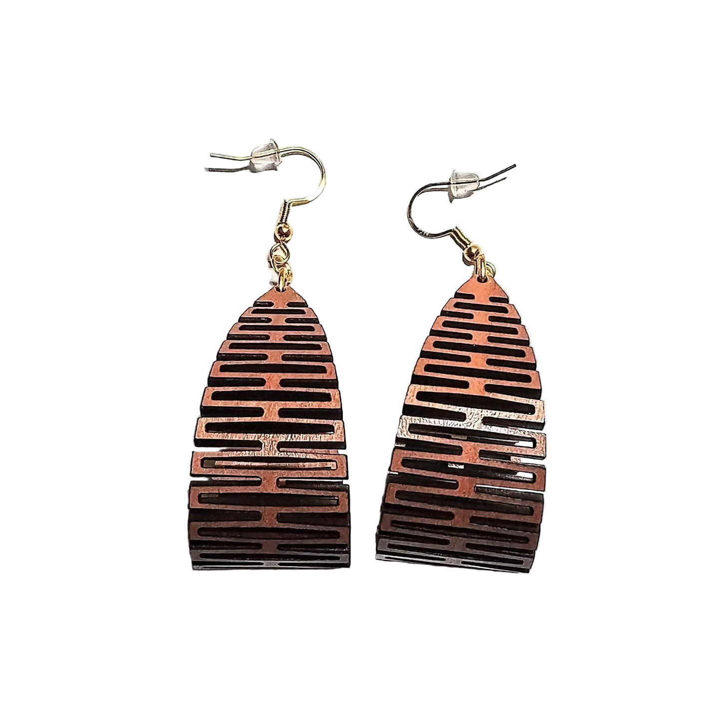Living Edge Lasered Wooden Earrings